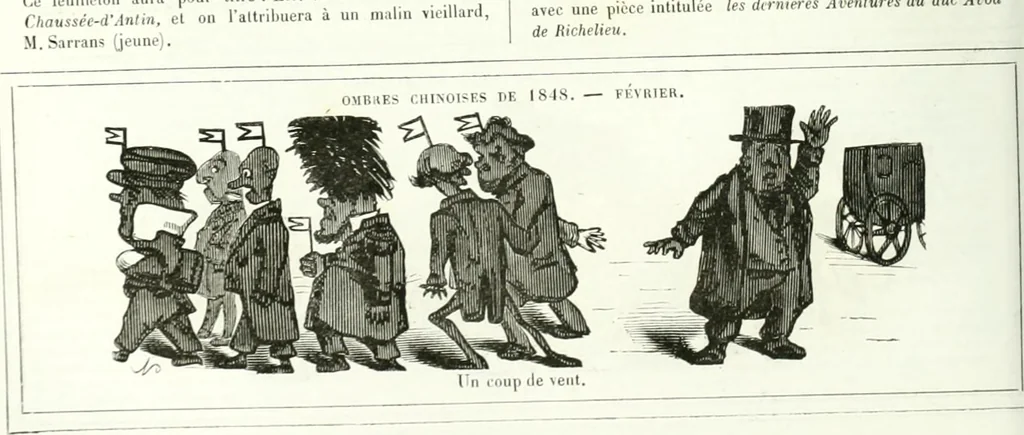 An illustration from Revue comique à l'usage des gens sérieux, 1848, leaf 135