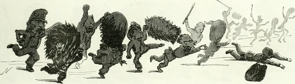 An illustration from Revue comique à l'usage des gens sérieux, 1848, leaf 136