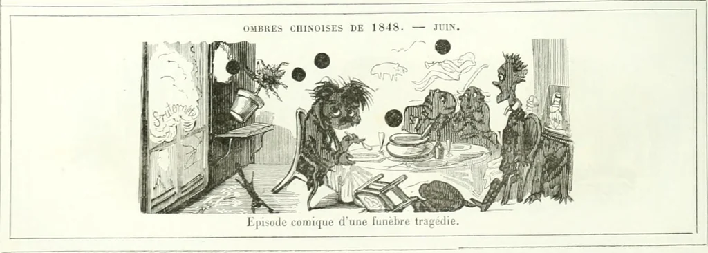 An illustration from Revue comique à l'usage des gens sérieux, 1848, leaf 139