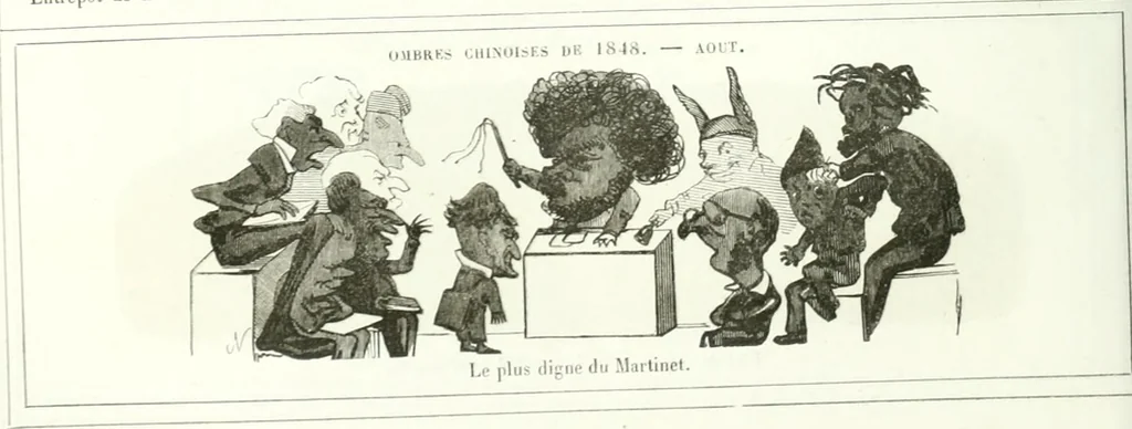An illustration from Revue comique à l'usage des gens sérieux, 1848, leaf 141