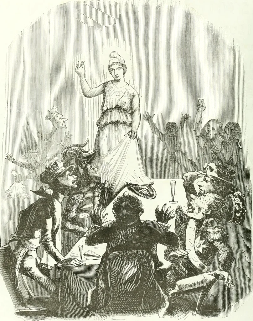 An illustration from Revue comique à l'usage des gens sérieux, 1848, leaf 149