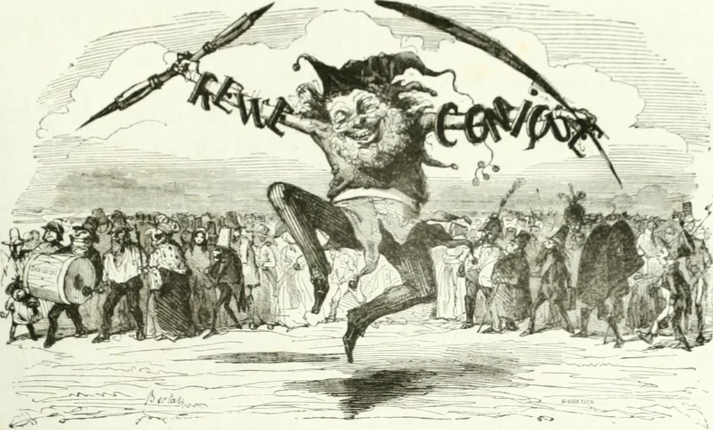 An illustration from Revue comique à l'usage des gens sérieux, 1848, leaf 150