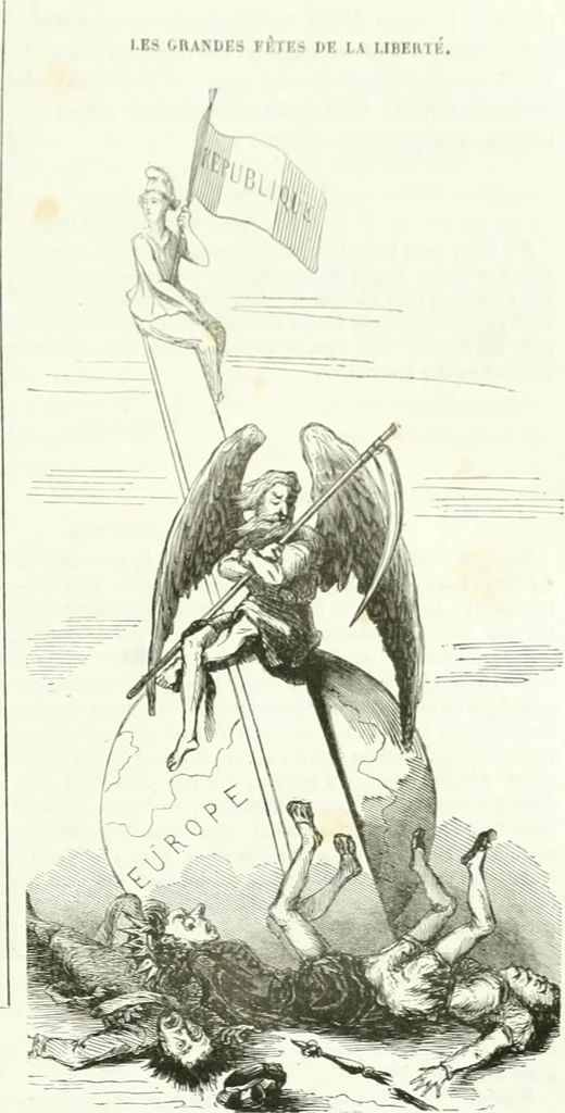 An illustration from Revue comique à l'usage des gens sérieux, 1848, leaf 154