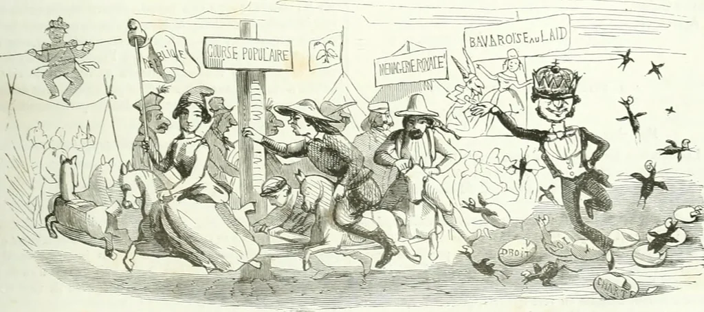 An illustration from Revue comique à l'usage des gens sérieux, 1848, leaf 154