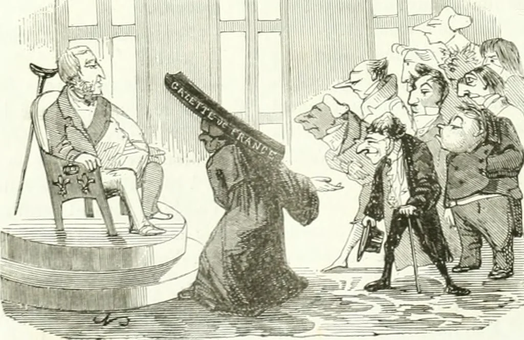 An illustration from Revue comique à l'usage des gens sérieux, 1848, leaf 157