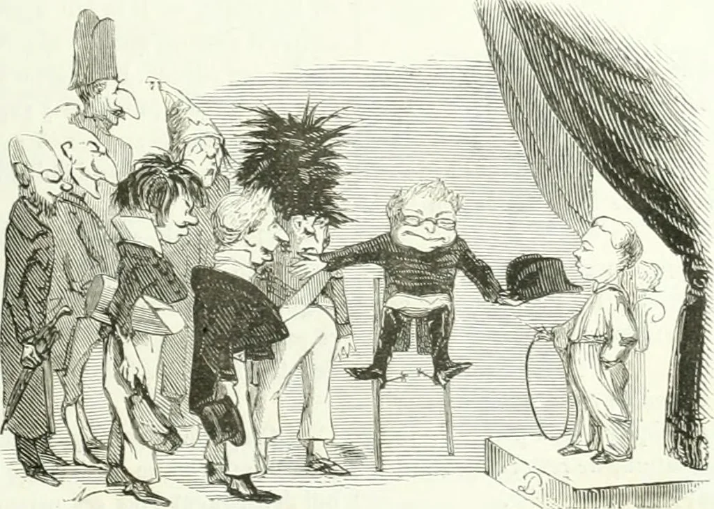 An illustration from Revue comique à l'usage des gens sérieux, 1848, leaf 158