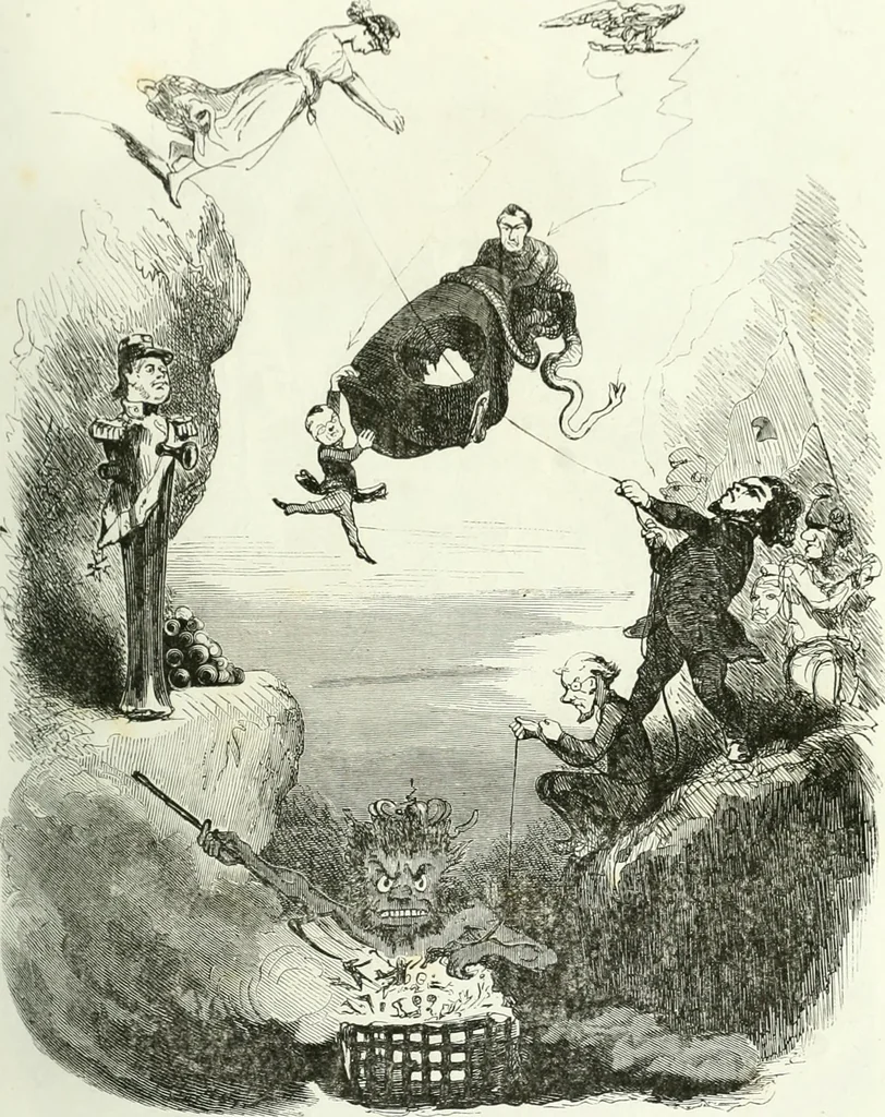 An illustration from Revue comique à l'usage des gens sérieux, 1848, leaf 16