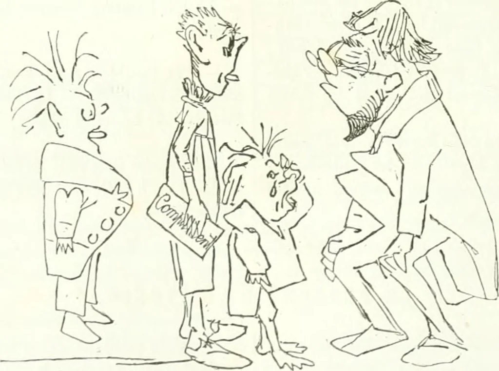 An illustration from Revue comique à l'usage des gens sérieux, 1848, leaf 161