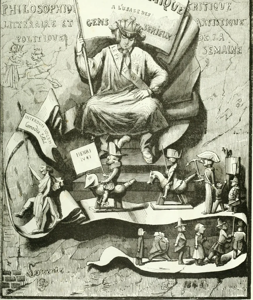 An illustration from Revue comique à l'usage des gens sérieux, 1848, leaf 164