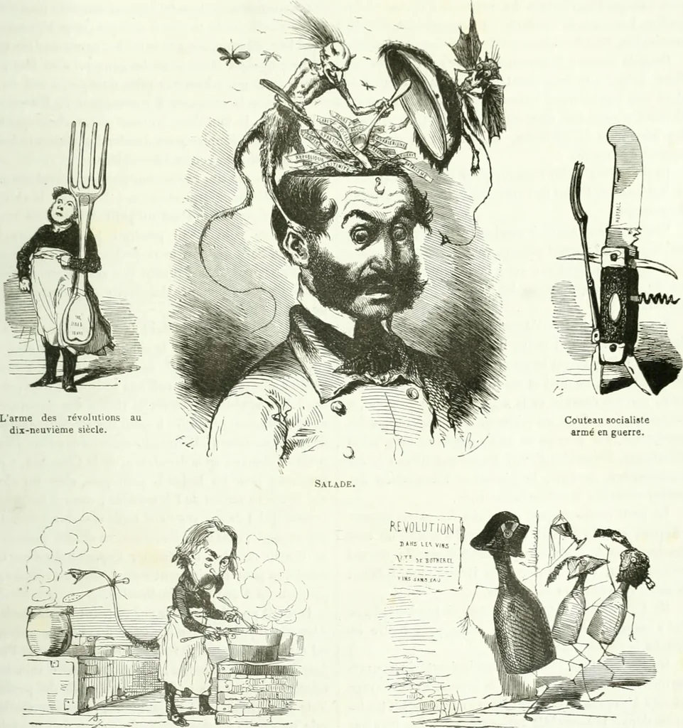 An illustration from Revue comique à l'usage des gens sérieux, 1848, leaf 170