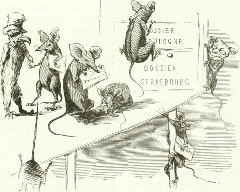 An illustration from Revue comique à l'usage des gens sérieux, 1848, leaf 173