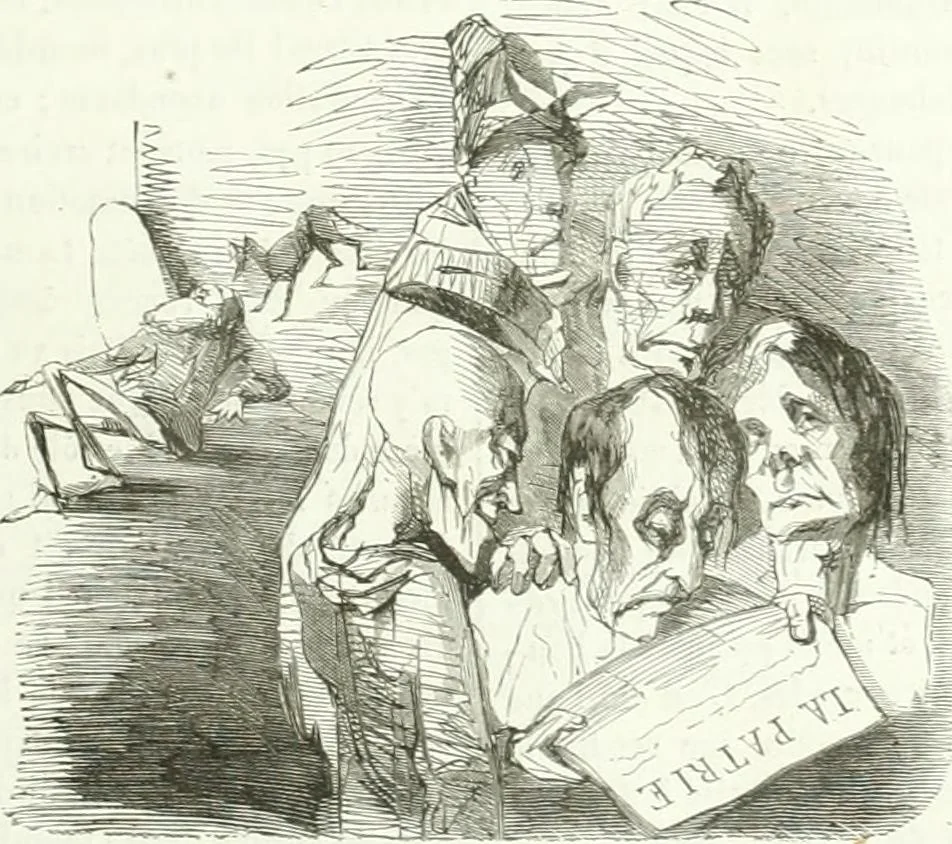 An illustration from Revue comique à l'usage des gens sérieux, 1848, leaf 174