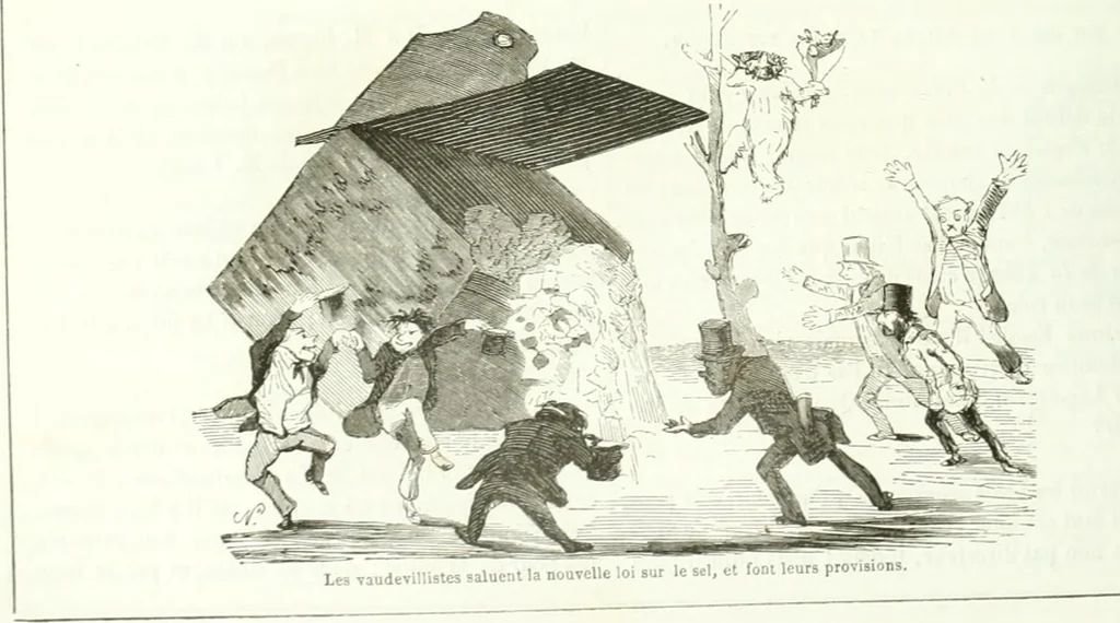 An illustration from Revue comique à l'usage des gens sérieux, 1848, leaf 177
