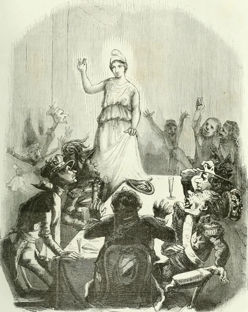 An illustration from Revue comique à l'usage des gens sérieux, 1848, leaf 18