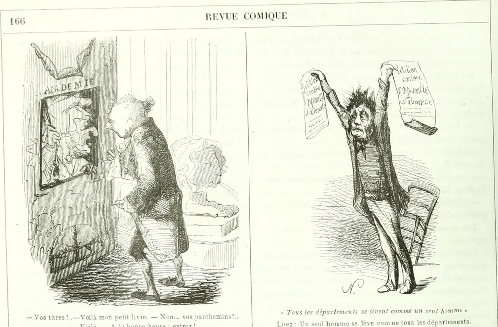 An illustration from Revue comique à l'usage des gens sérieux, 1848, leaf 187