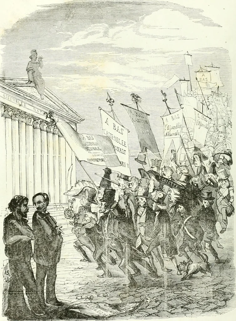 An illustration from Revue comique à l'usage des gens sérieux, 1848, leaf 19