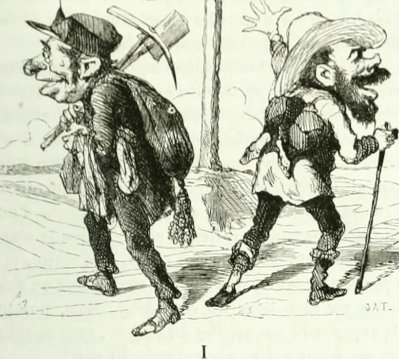 An illustration from Revue comique à l'usage des gens sérieux, 1848, leaf 192
