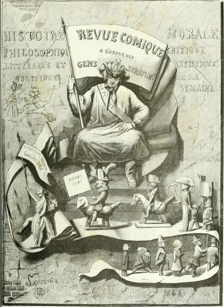 An illustration from Revue comique à l'usage des gens sérieux, 1848, leaf 20