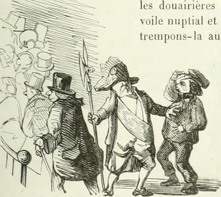 An illustration from Revue comique à l'usage des gens sérieux, 1848, leaf 202