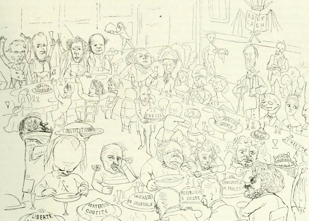 An illustration from Revue comique à l'usage des gens sérieux, 1848, leaf 204