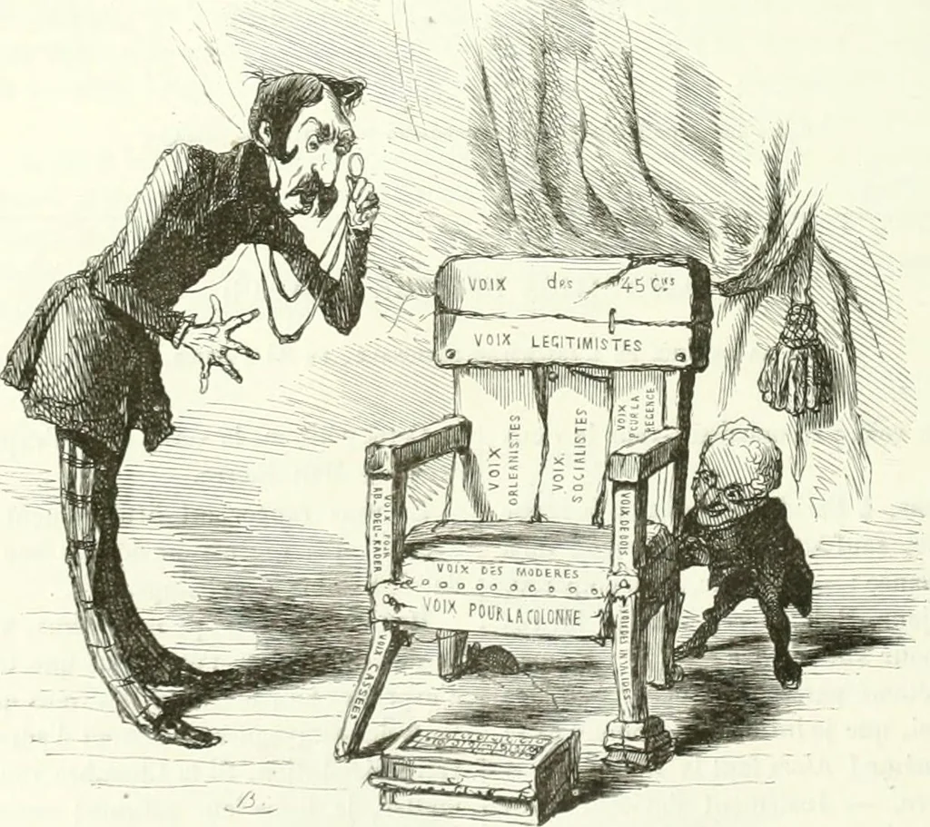 An illustration from Revue comique à l'usage des gens sérieux, 1848, leaf 205