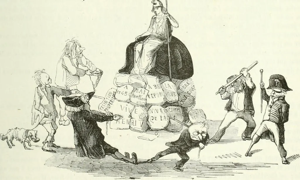 An illustration from Revue comique à l'usage des gens sérieux, 1848, leaf 206