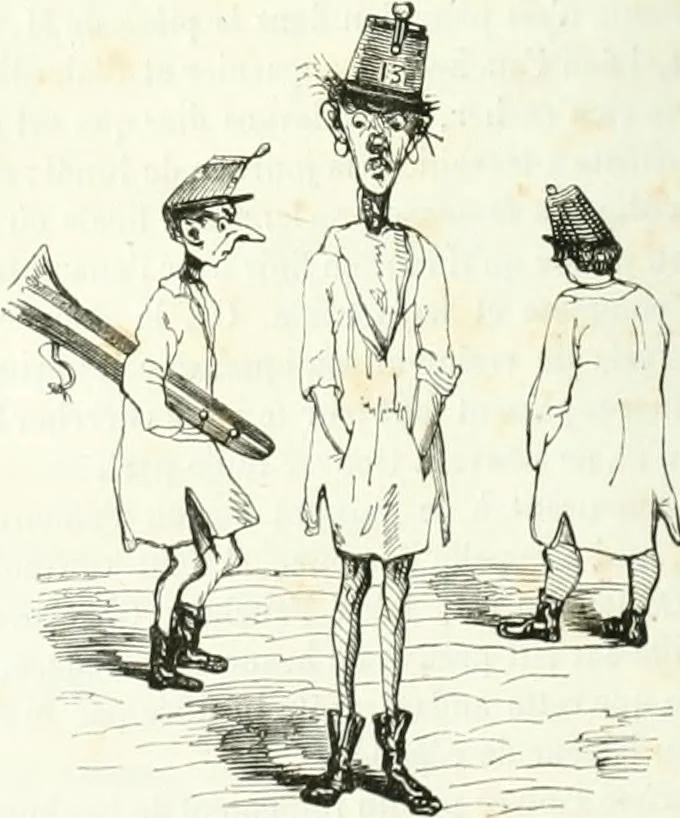 An illustration from Revue comique à l'usage des gens sérieux, 1848, leaf 215