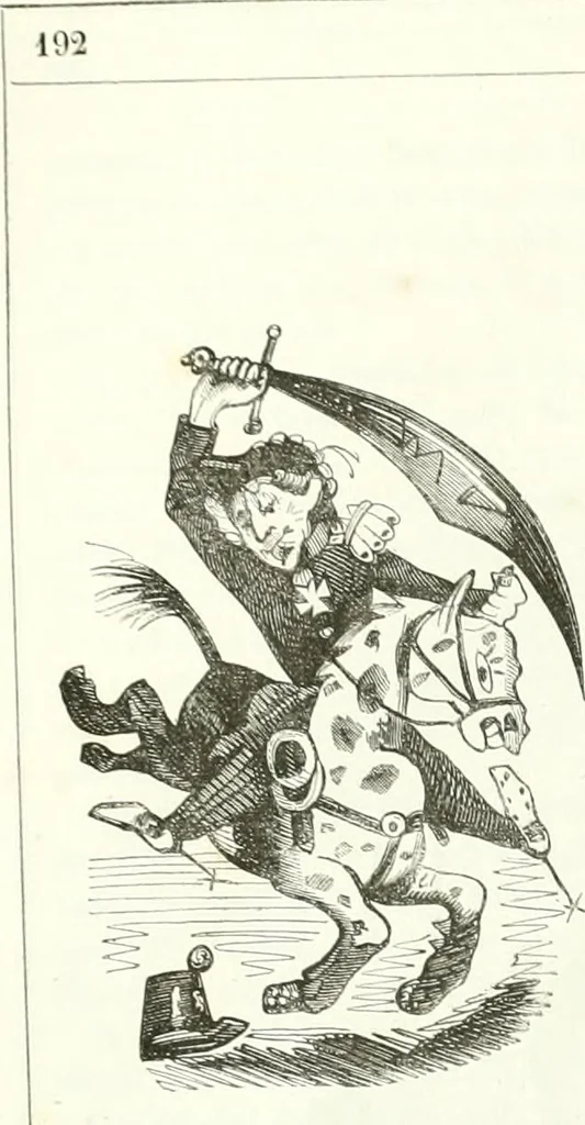 An illustration from Revue comique à l'usage des gens sérieux, 1848, leaf 217