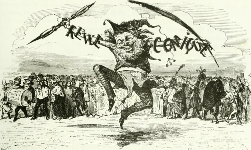 An illustration from Revue comique à l'usage des gens sérieux, 1848, leaf 22