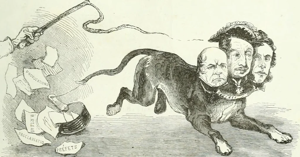 An illustration from Revue comique à l'usage des gens sérieux, 1848, leaf 226