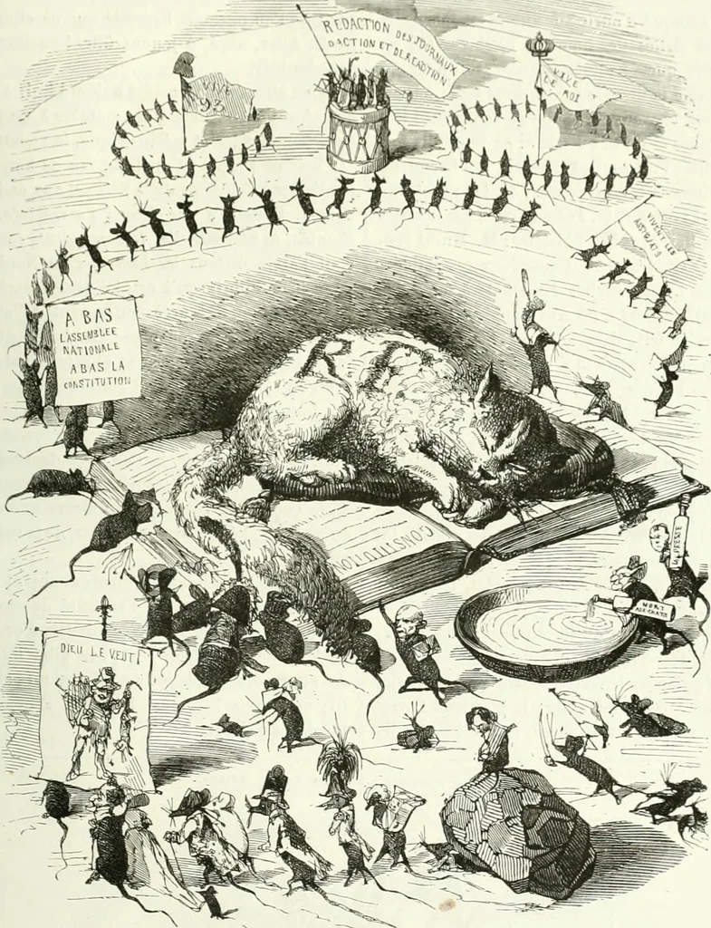 An illustration from Revue comique à l'usage des gens sérieux, 1848, leaf 232