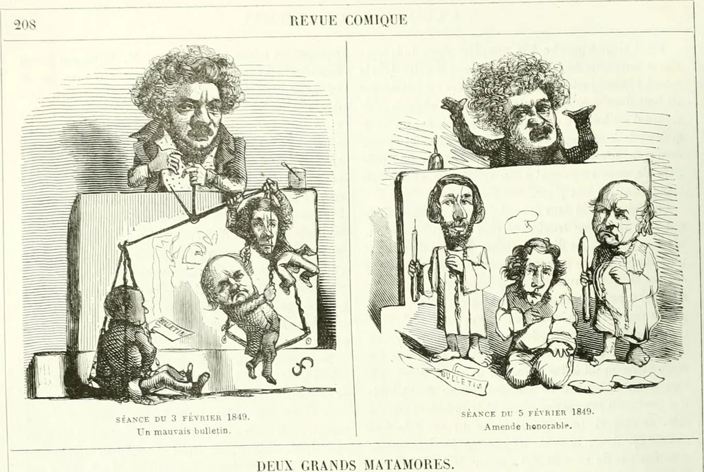 An illustration from Revue comique à l'usage des gens sérieux, 1848, leaf 235