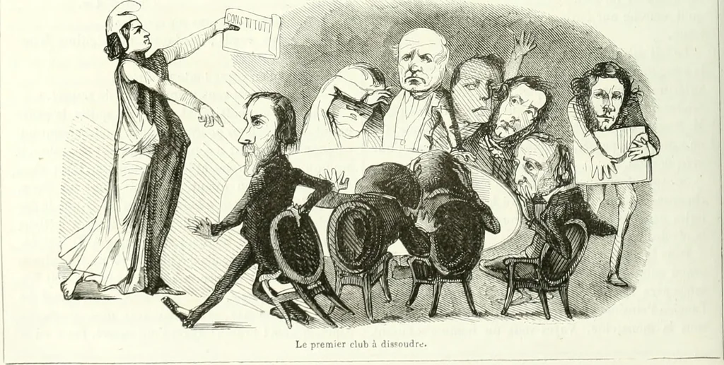 An illustration from Revue comique à l'usage des gens sérieux, 1848, leaf 239