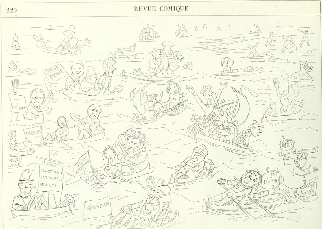 An illustration from Revue comique à l'usage des gens sérieux, 1848, leaf 249
