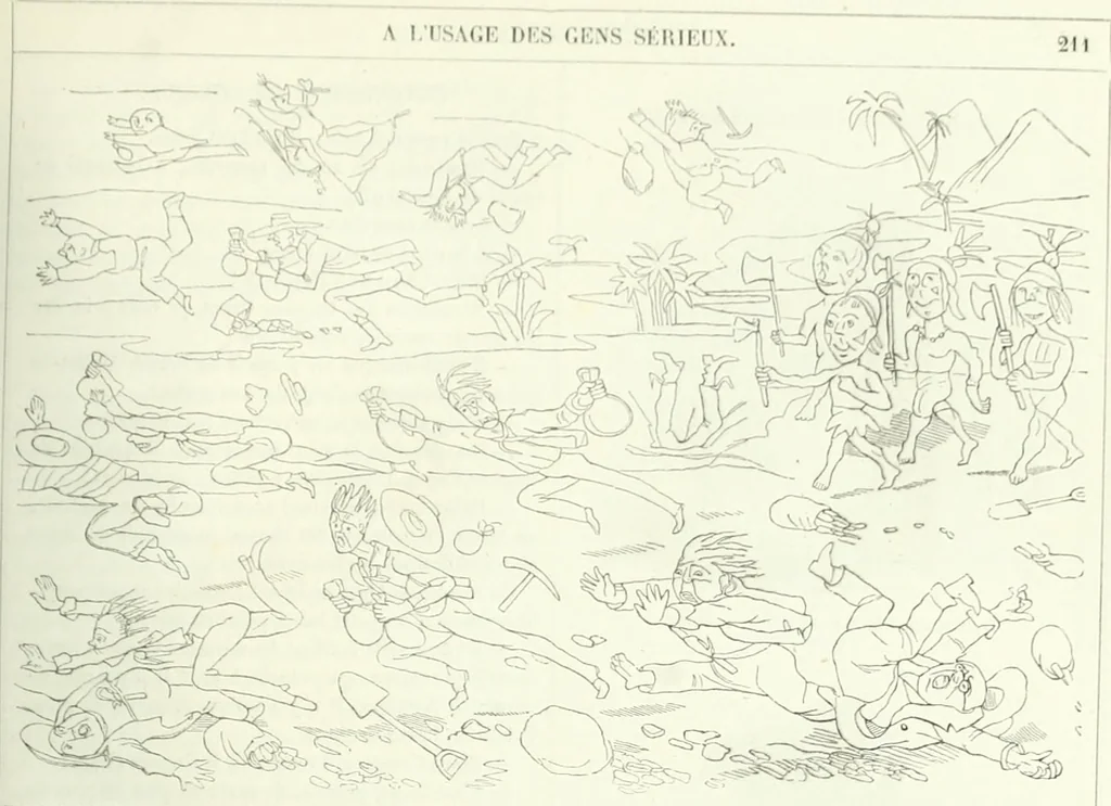 An illustration from Revue comique à l'usage des gens sérieux, 1848, leaf 250