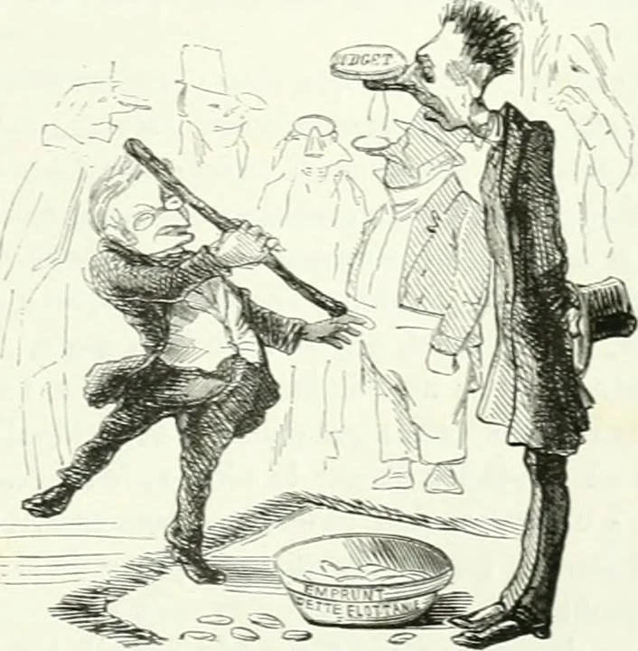 An illustration from Revue comique à l'usage des gens sérieux, 1848, leaf 252
