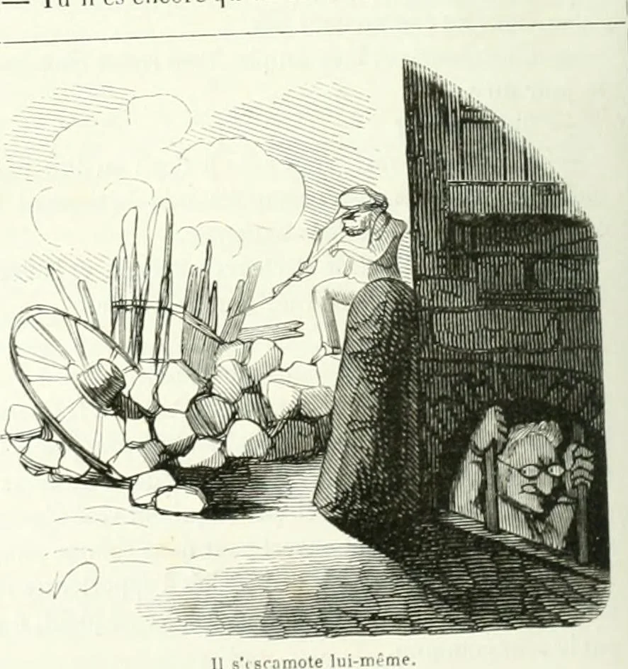 An illustration from Revue comique à l'usage des gens sérieux, 1848, leaf 255