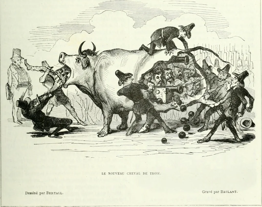 An illustration from Revue comique à l'usage des gens sérieux, 1848, leaf 268