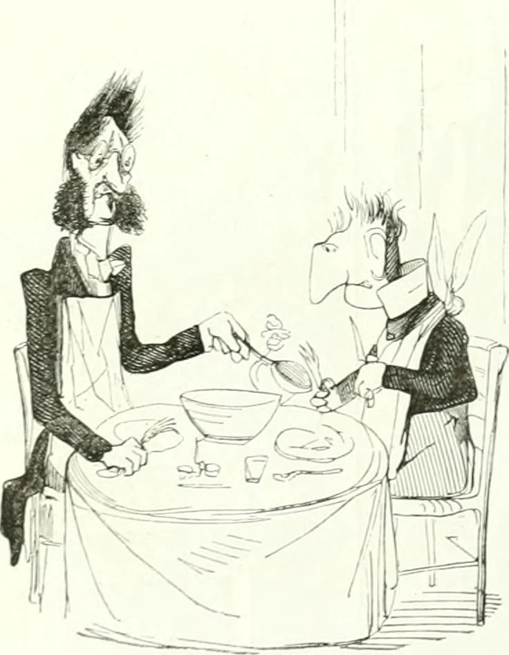 An illustration from Revue comique à l'usage des gens sérieux, 1848, leaf 299