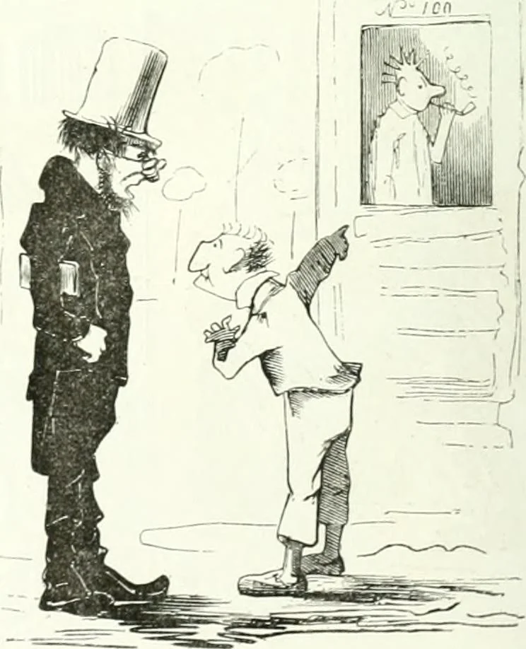 An illustration from Revue comique à l'usage des gens sérieux, 1848, leaf 299
