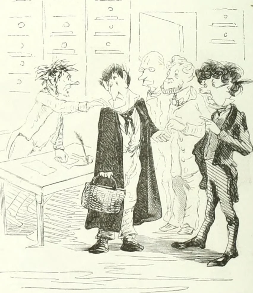 An illustration from Revue comique à l'usage des gens sérieux, 1848, leaf 301