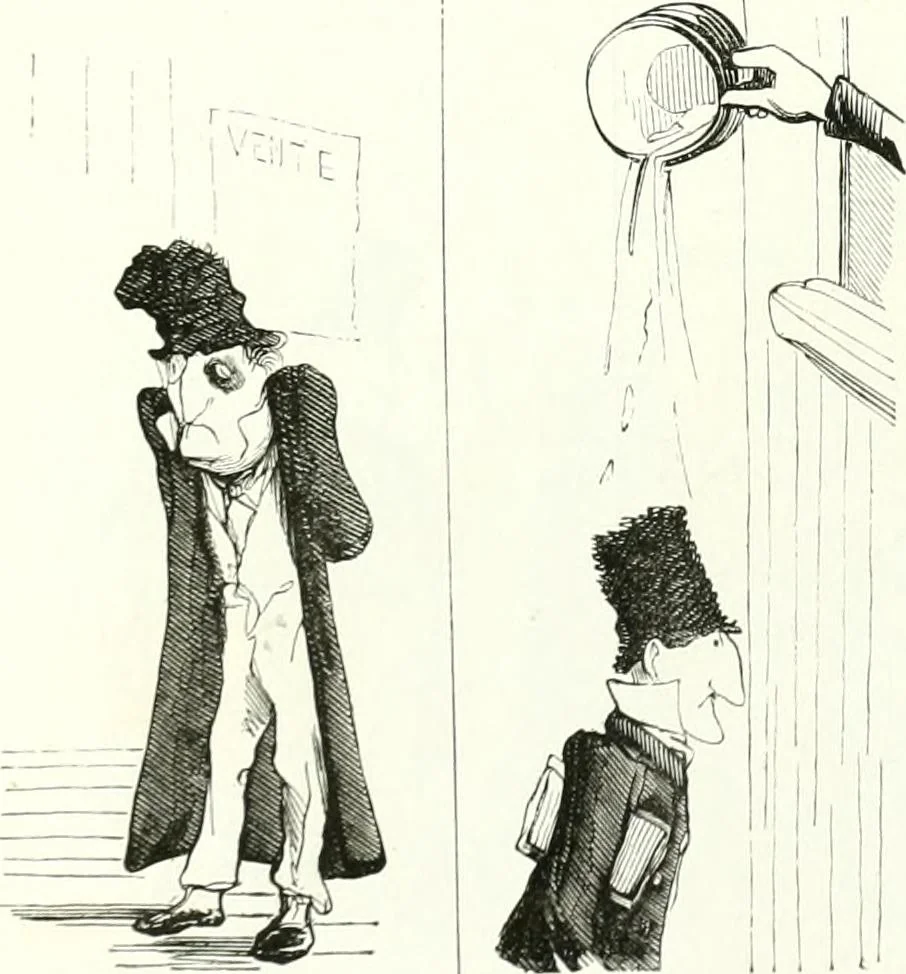 An illustration from Revue comique à l'usage des gens sérieux, 1848, leaf 303