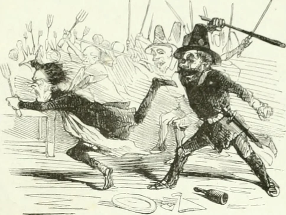 An illustration from Revue comique à l'usage des gens sérieux, 1848, leaf 306