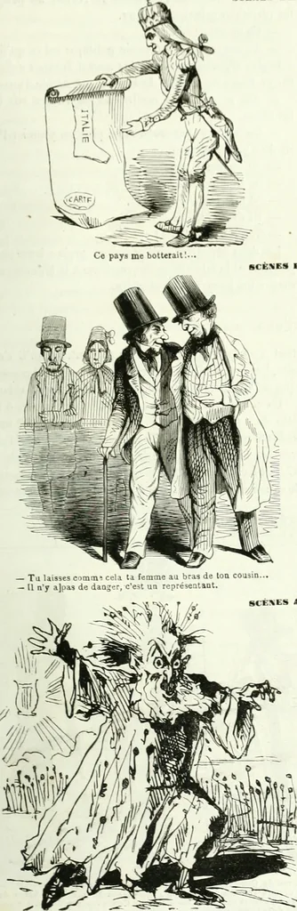 An illustration from Revue comique à l'usage des gens sérieux, 1848, leaf 312