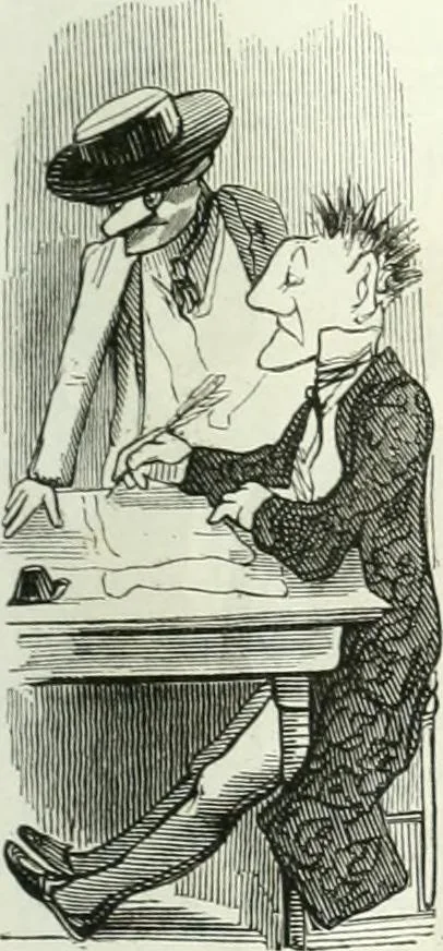 An illustration from Revue comique à l'usage des gens sérieux, 1848, leaf 314