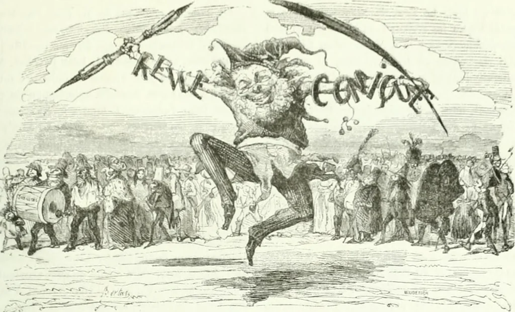 An illustration from Revue comique à l'usage des gens sérieux, 1848, leaf 326