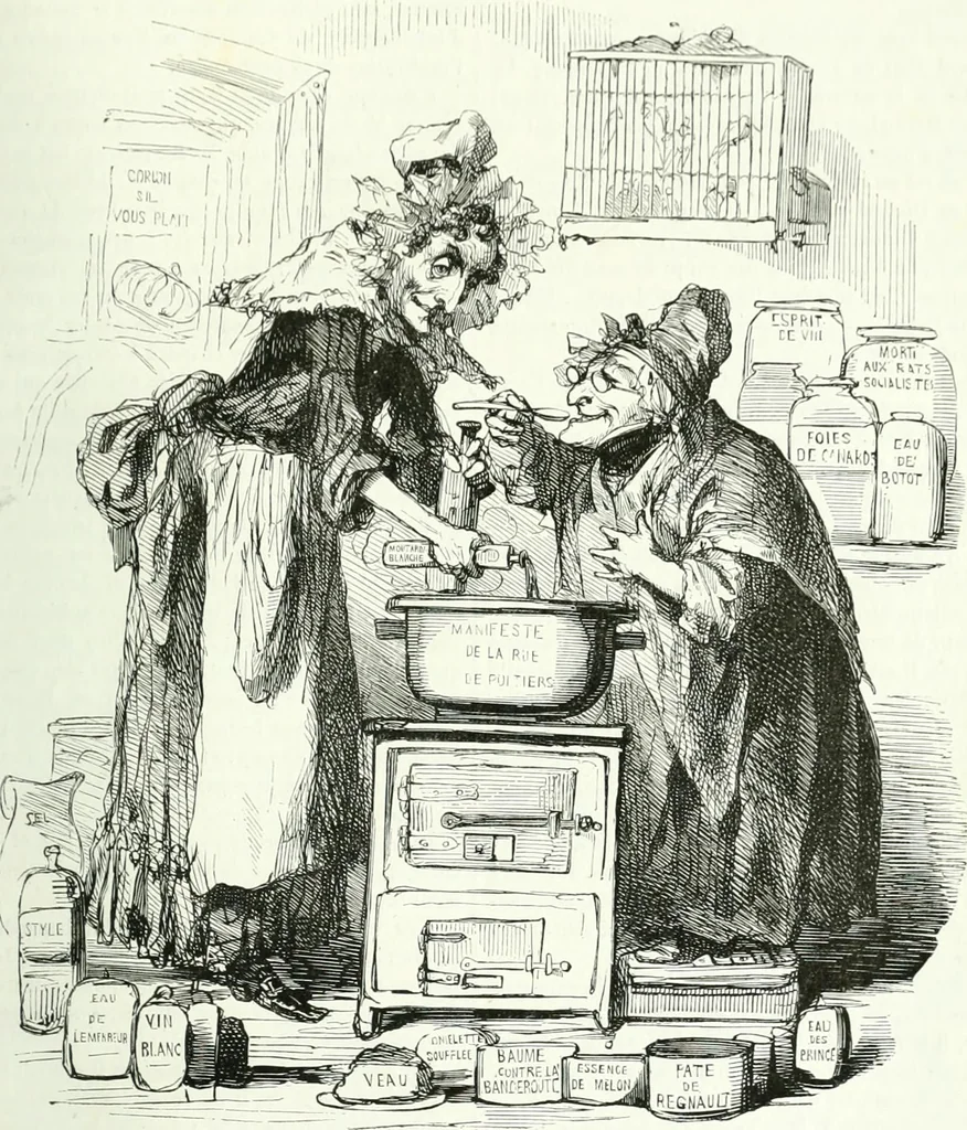 An illustration from Revue comique à l'usage des gens sérieux, 1848, leaf 328