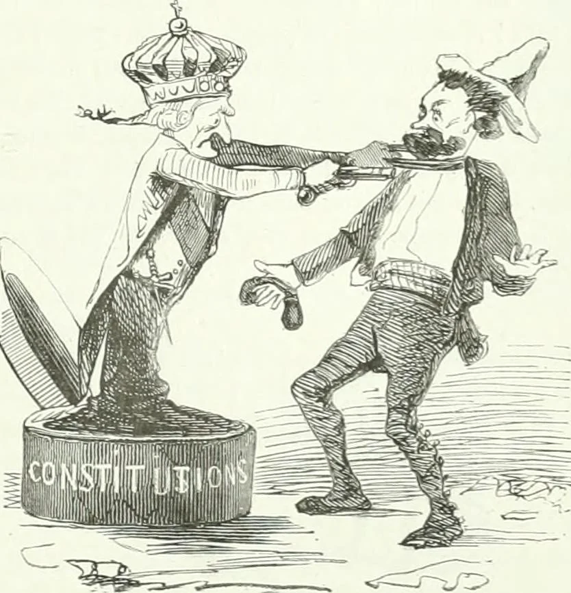 An illustration from Revue comique à l'usage des gens sérieux, 1848, leaf 330