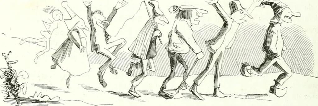 An illustration from Revue comique à l'usage des gens sérieux, 1848, leaf 331