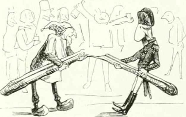 An illustration from Revue comique à l'usage des gens sérieux, 1848, leaf 331